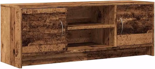 Berkfield Home Rustic Old Wood TV Cabinet in Brown, W/D/H: 102 x 30 x 37.5 cm – 1
