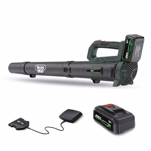 Webb Eco WEV20AB Cordless 20V Axial Leaf Blower with 4Ah Battery and Charger – 1