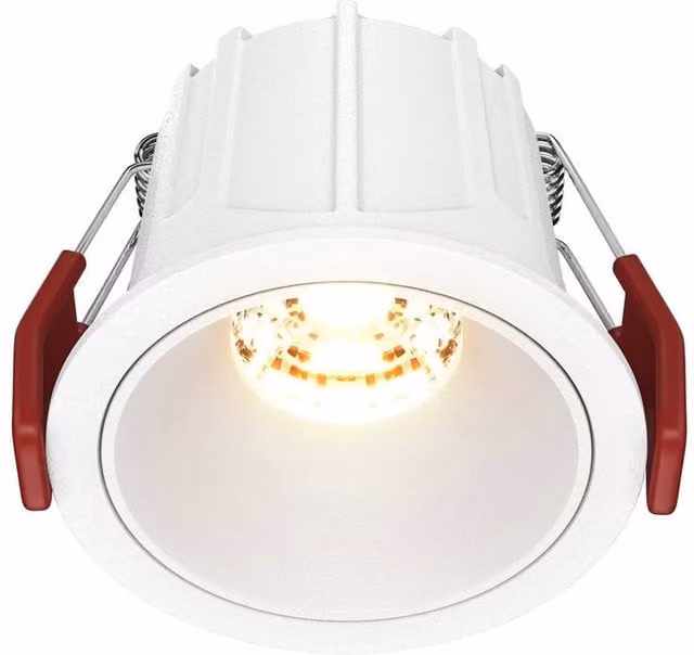 Netlighting Alfa Round Recessed LED Downlight, White, 2700K, 500lm