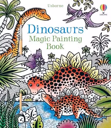 Usborne Dinosaurs Magic Painting Book in Multicolour