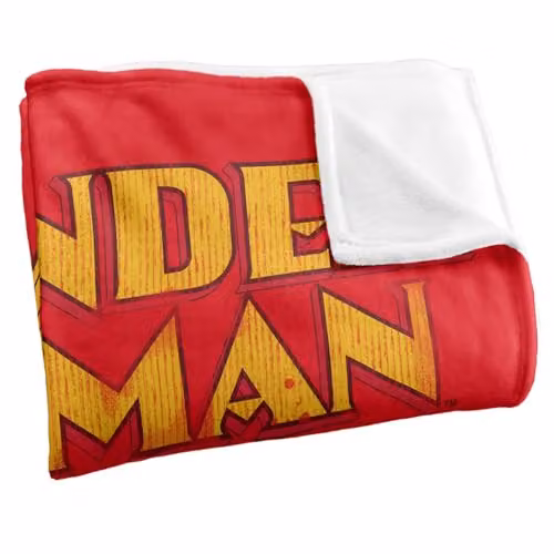Warner Bros. DC Wonder Woman Logo Silky Touch Super Soft Fleece Throw Blanket, Multicolour, W: 91.44 cm x L: 147 cm – 2