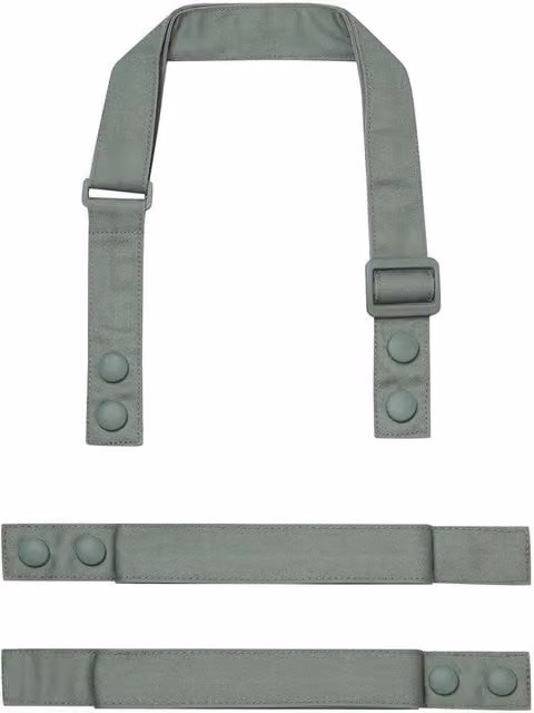 Premier Swap & Pop Customizable Cotton Apron Straps for Adults in Green or Grey