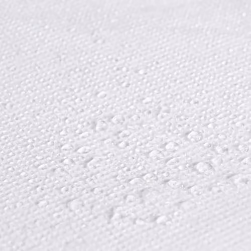 OHS King Size Waterproof and Breathable Mattress Protector in White, W/D/H: 180 x 200 cm – 2