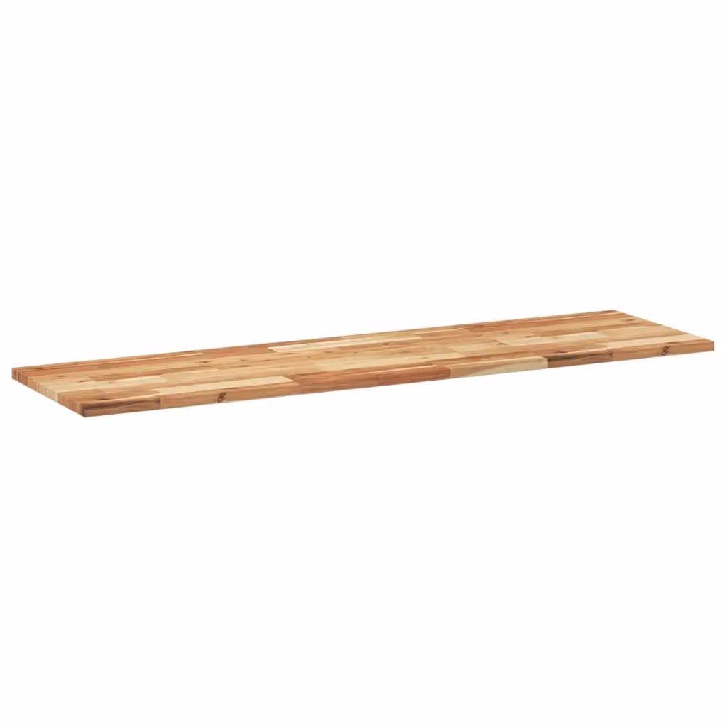 Berkfield Home Set of 3 Floating Shelves in Brown Oil Finished Solid Acacia Wood, W: 160 cm, D: 40 cm, H: 2 cm