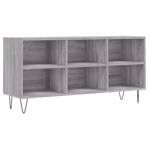 vidaXL Modern Grey Sonoma TV Cabinet in Engineered Wood W/D/H: 103.5 x 30 x 50 cm