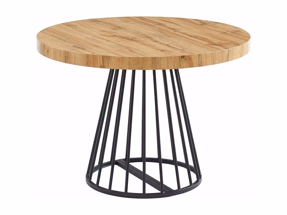 Vente-unique Extendable 2 to 12 Seater Dining Table in Black and Brown MDF and Metal – 2