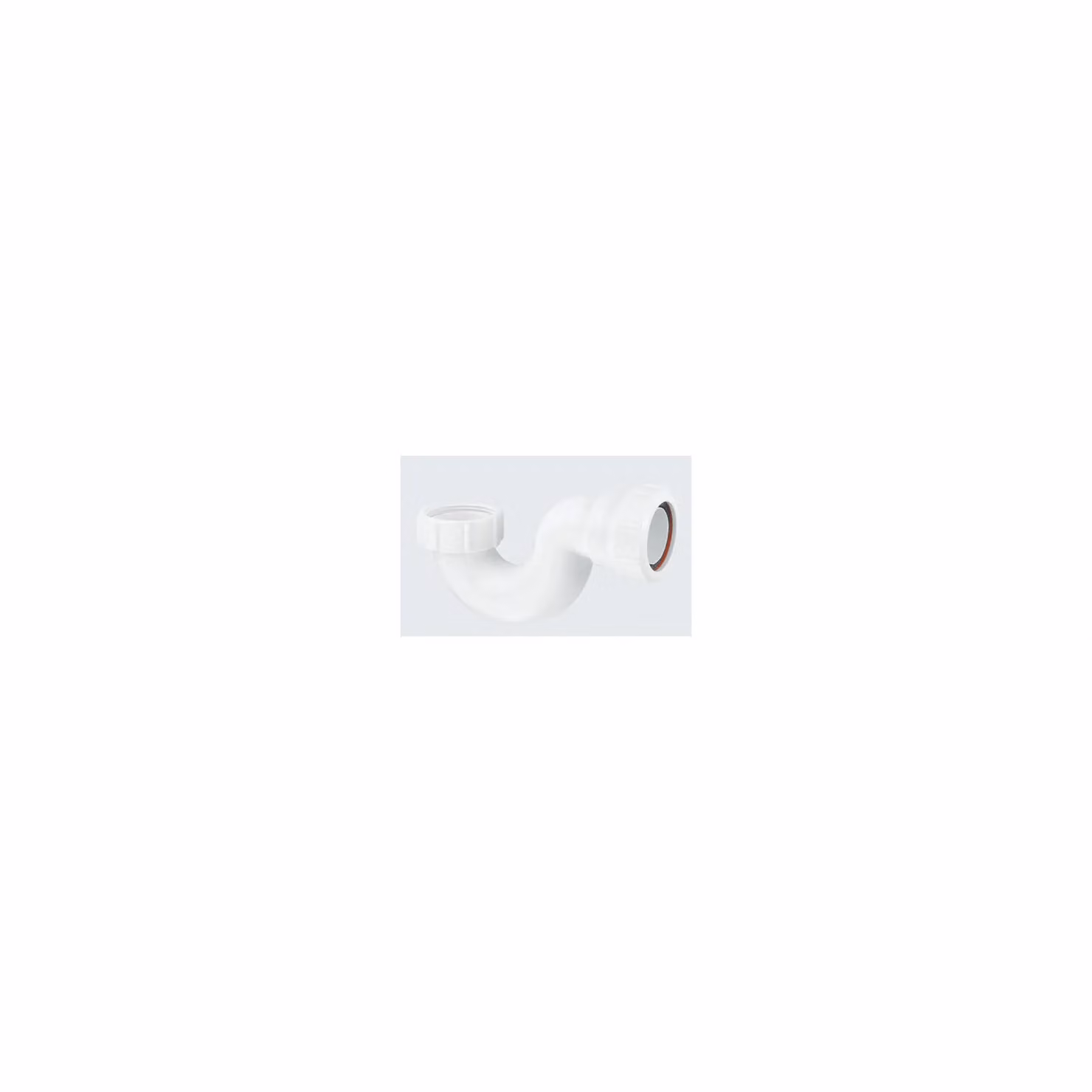 McAlpine P10 1.25 inch 19mm White Plastic Flat Shallow Bath Trap – 2