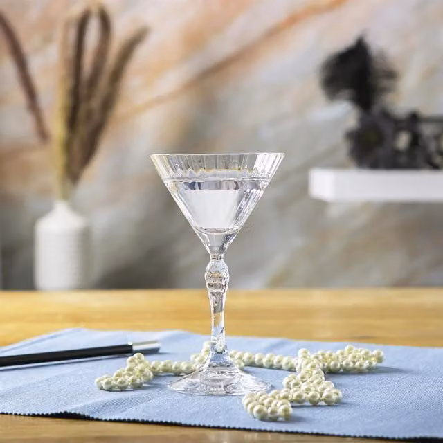 Bormioli Rocco America 20s Cocktail Martini Glasses, 155ml, Clear, Set of 6