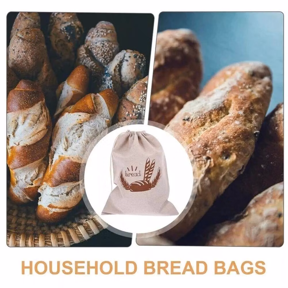 Spetlek Set of 2 Reusable Linen Bread Bags in Beige – 2