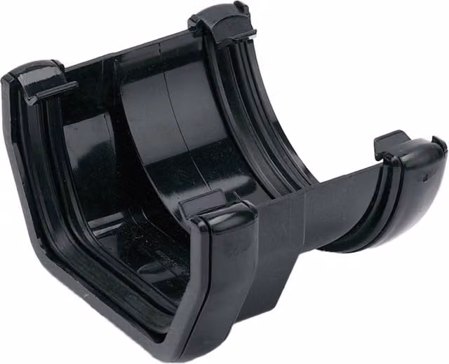 FloPlast 114mm Square to 112mm Round PVC Adaptor in Black and Grey