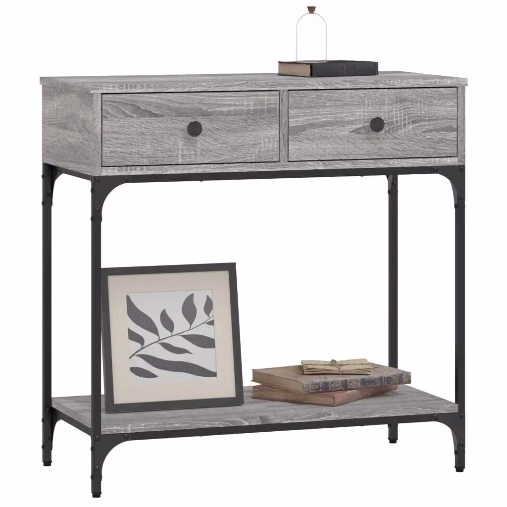 Berkfield Home Grey Sonoma Console Table, W/D/H: 75 x 34.5 x 75 cm – 3