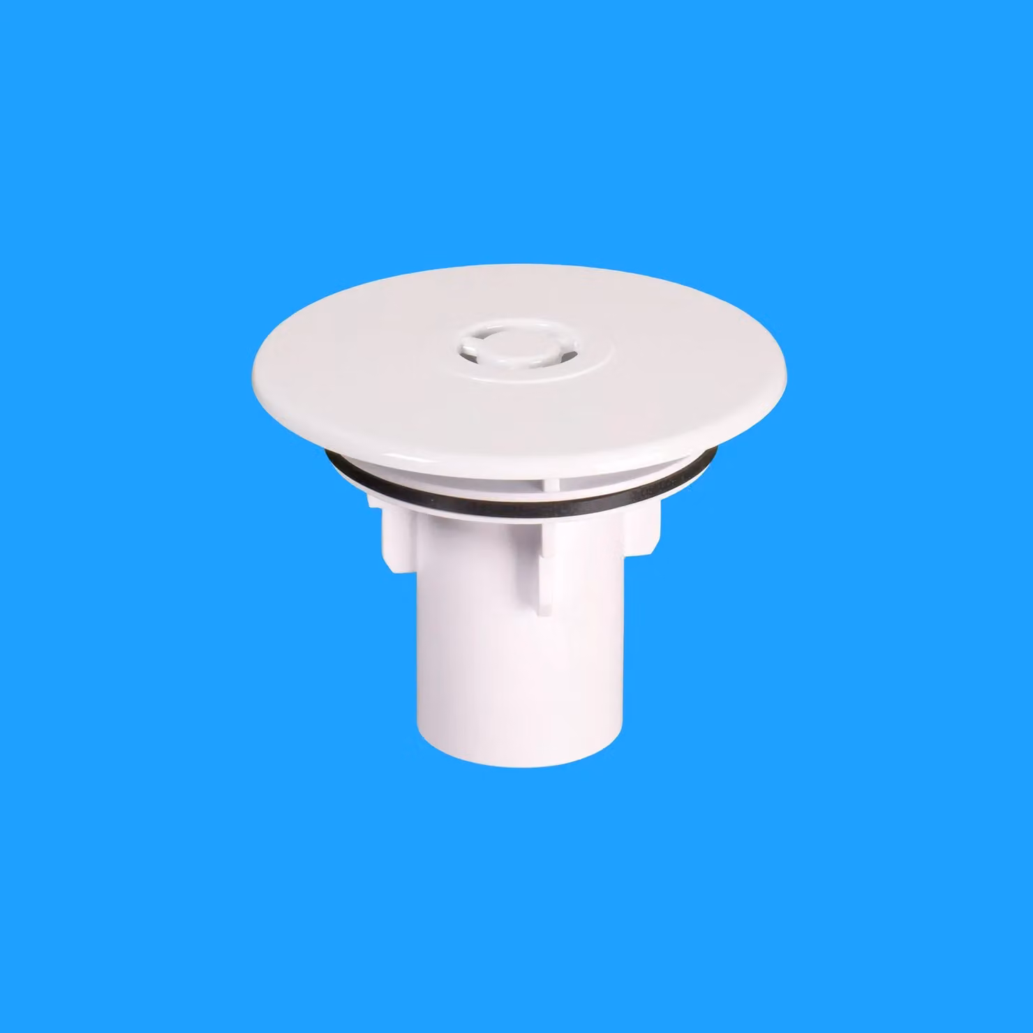 McAlpine White Plastic Flange and Dip Tube for ST90 Traps – 2
