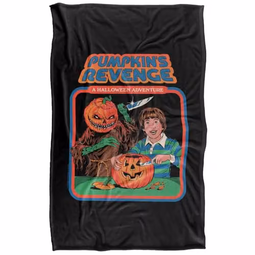 Steven Rhodes Pumpkins Revenge Silky Touch Super Soft Fleece Throw Blanket, Multicolour, W/D/H: 91 x 147 cm – 5