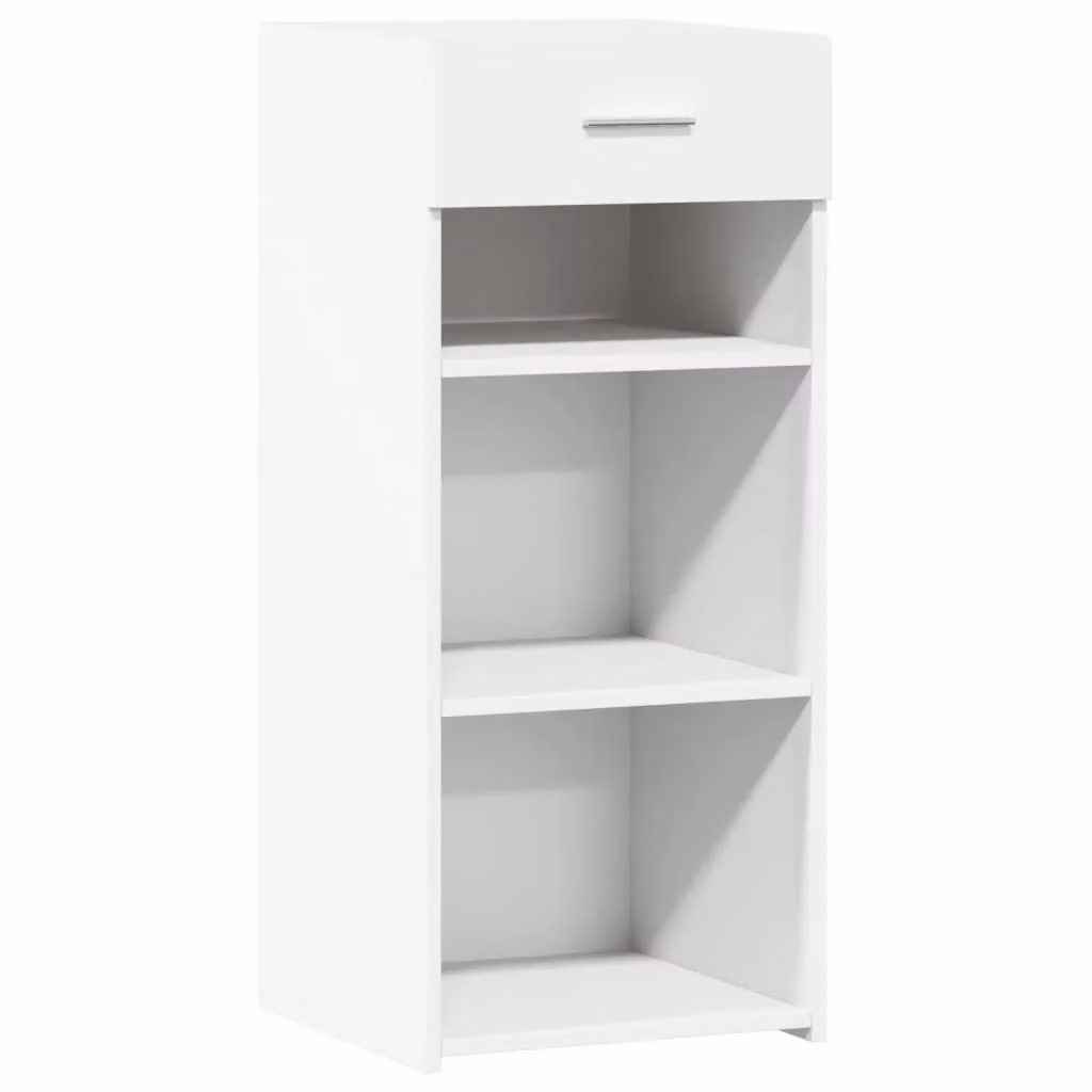 Berkfield Home Modern White Matt Sideboard in Engineered Wood, W/D/H: 40 x 42.5 x 93 cm – 2