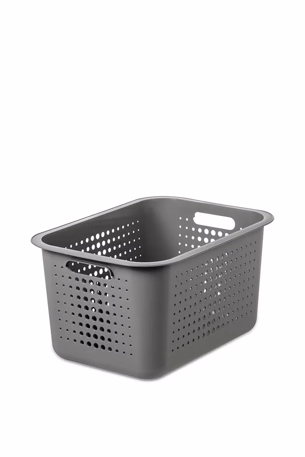 SmartStore Set of 4 Stackable Grey Baskets with Bamboo Lids – 2