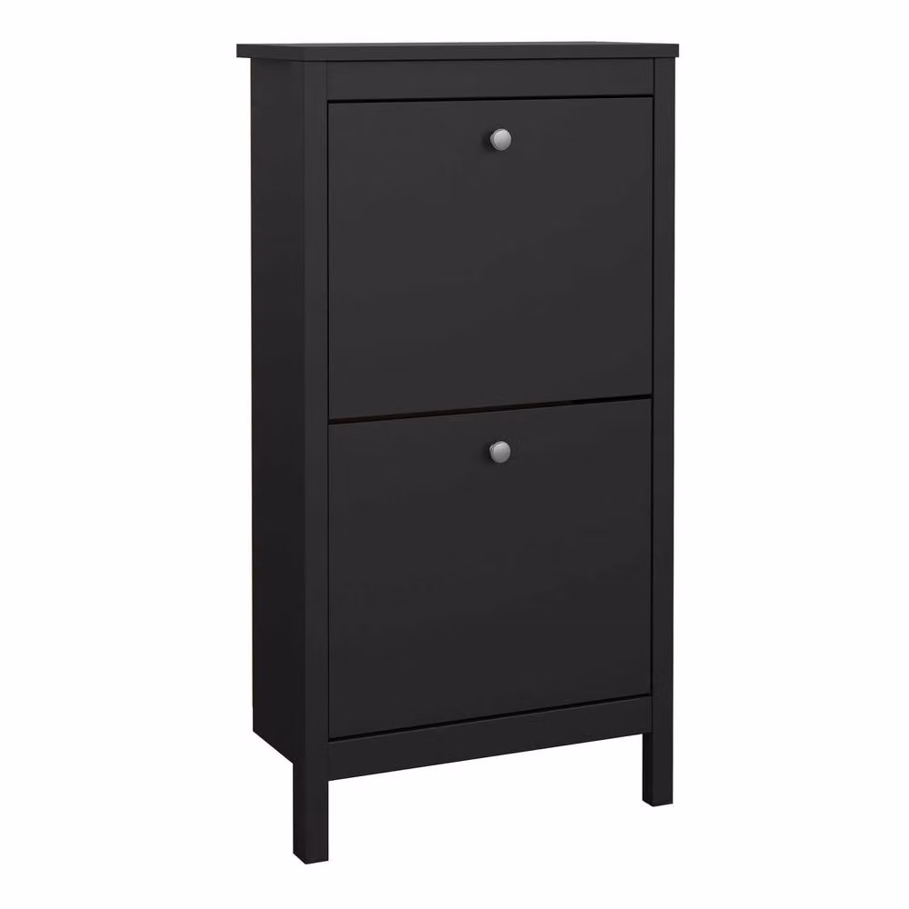 Wyld Haus Gossmere Matt Black 2 Door Shoe Cabinet – 2