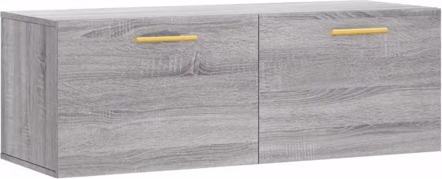 Berkfield Home Wall Mounted Cabinet in Grey Sonoma, W/D/H: 100 x 36.5 x 35 cm – 1
