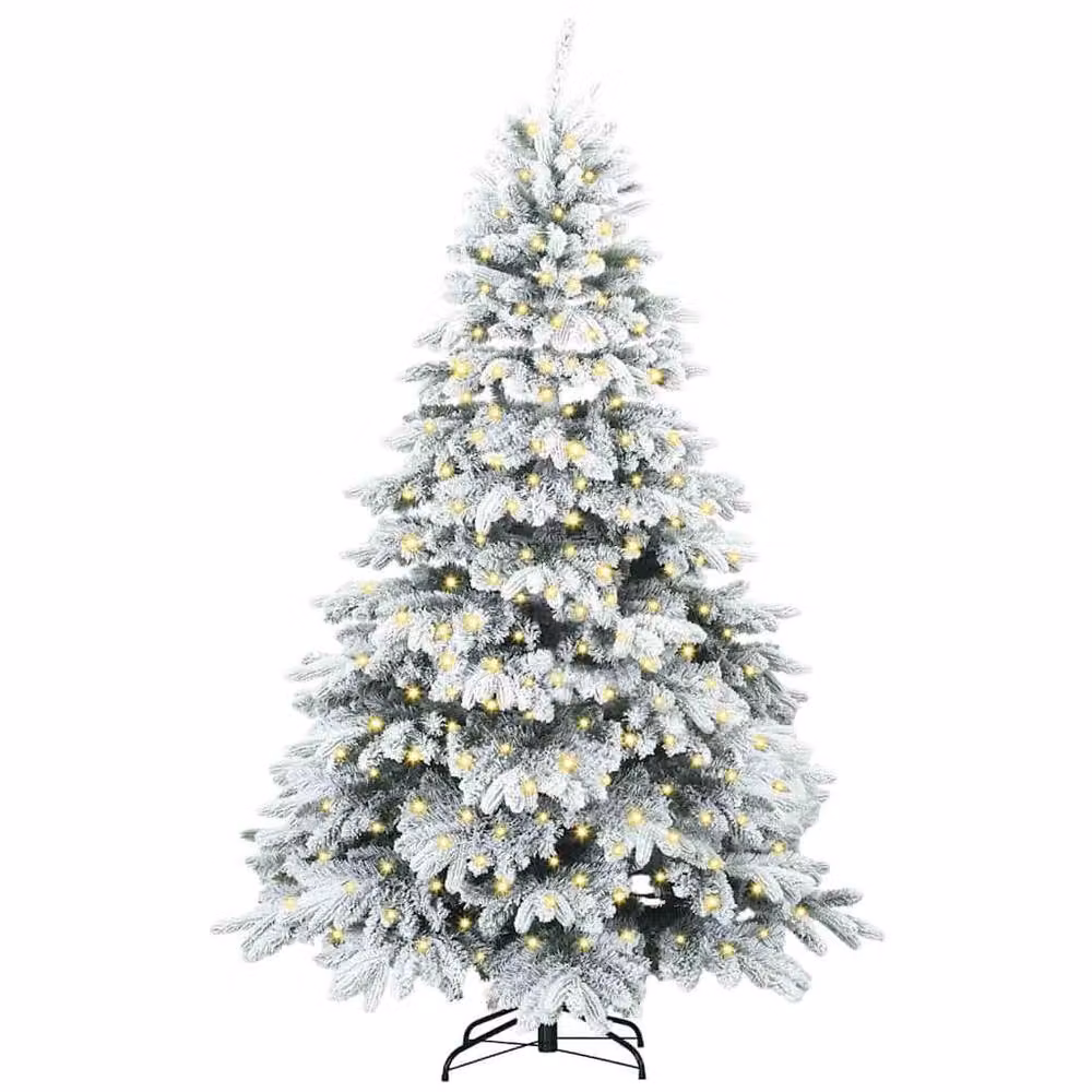 Berkfield Home Artificial Green Christmas Tree with 300 Warm White LEDs, Height: 180 cm – 3