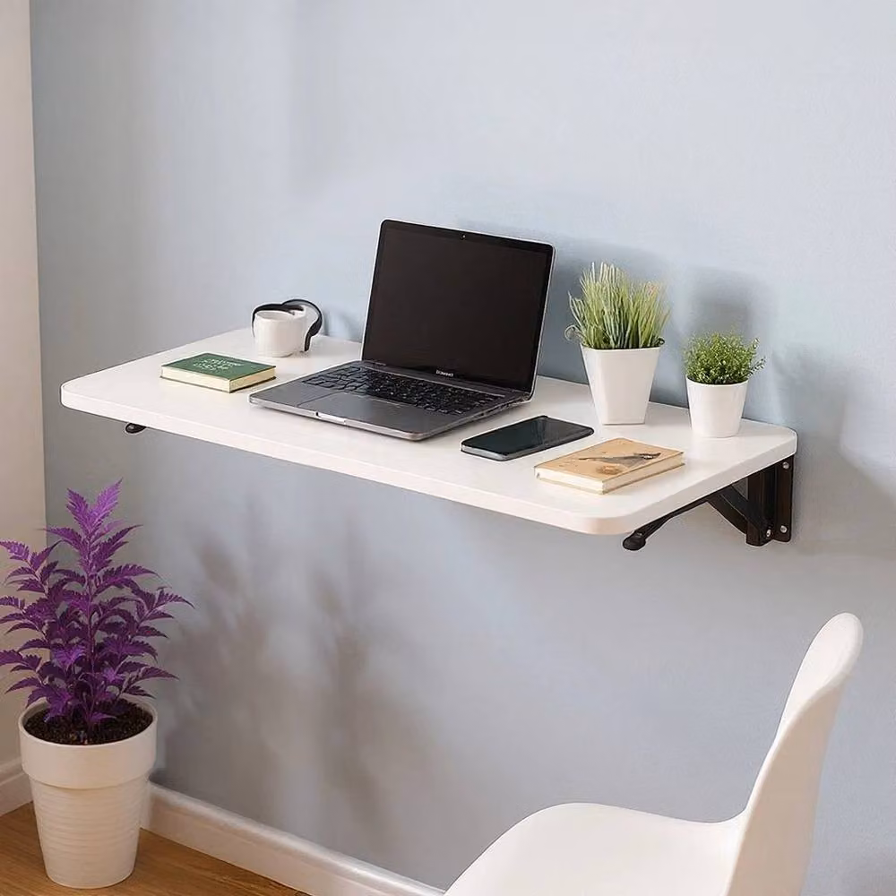 EONLION White Folding Wall Mounted Shelf Unit – 2