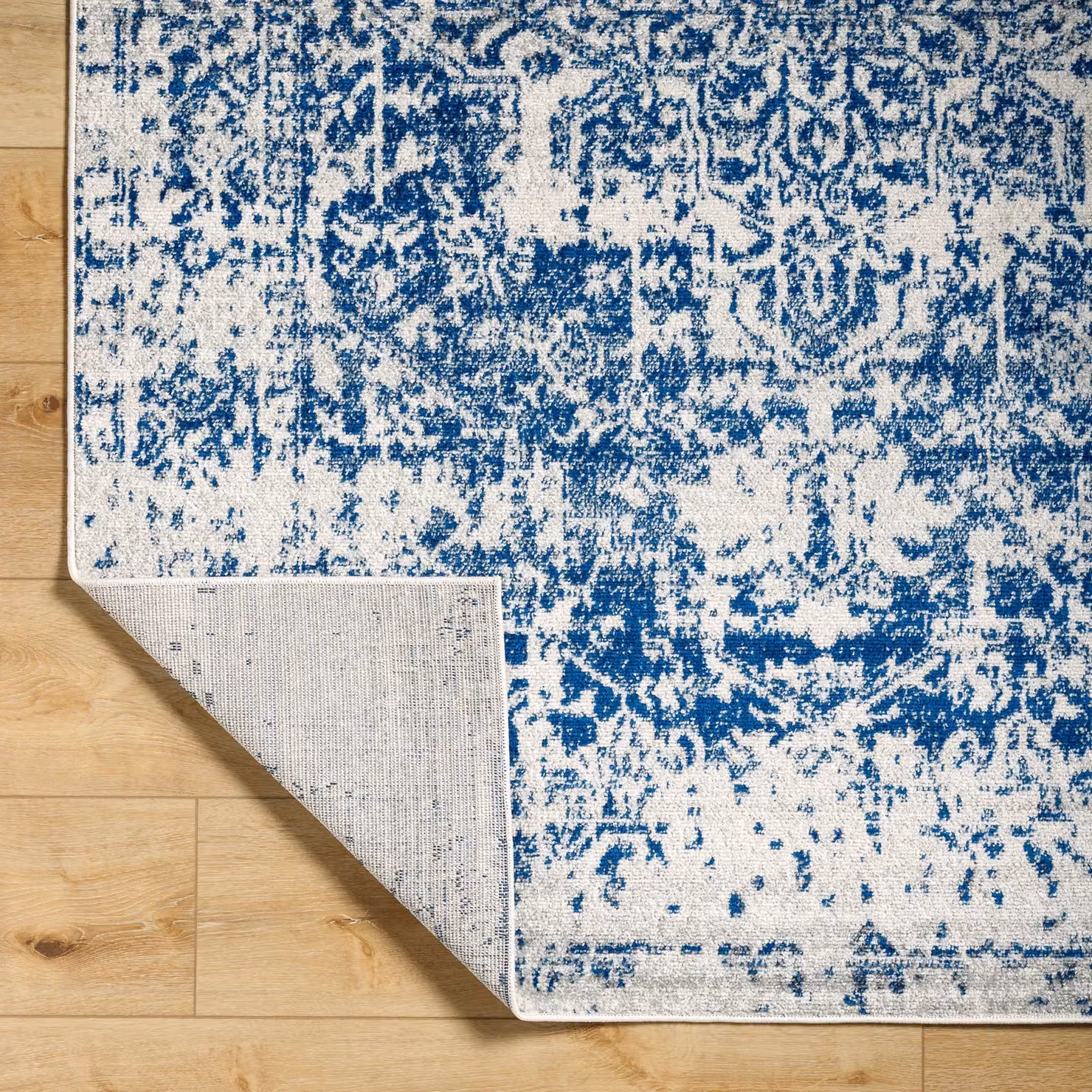 Livabliss Harput Vintage Boho Living Room Rug in Navy, Grey, Blue, Orange and White, W: 160 cm, L: 220 cm – 4
