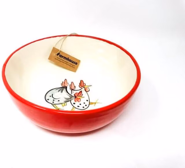Verano Spanish Ceramics Hand Painted Multicolour Ceramic Farmhouse Fruit Sharing Bowl, W: 23 cm, H: 9 cm – 1