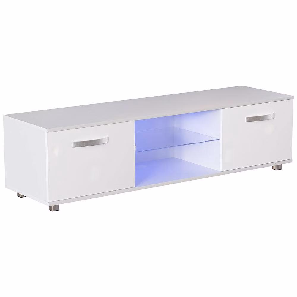 HD Designs Vida Designs Cosmo 2 Door LED TV Unit, White, Width: 140 cm – 2