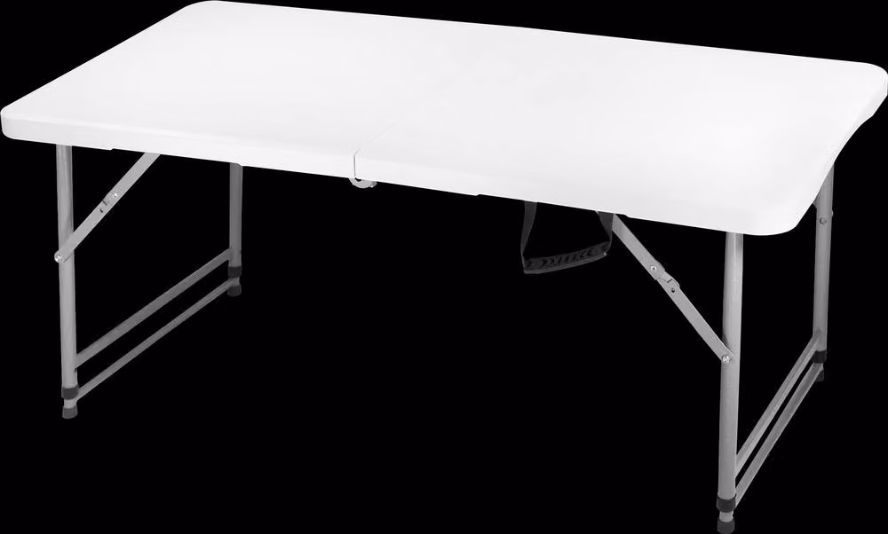 House of Home Heavy Duty 4ft Folding Plastic Picnic Table in White – 3