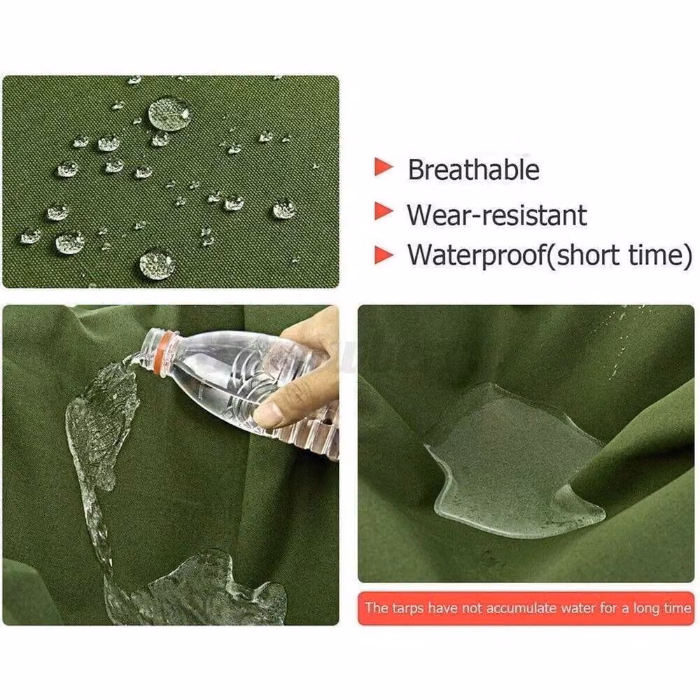 SPETLEK Heavy-Duty Army Canvas Tarp Tarpaulin in Green, 1.25kg – 2