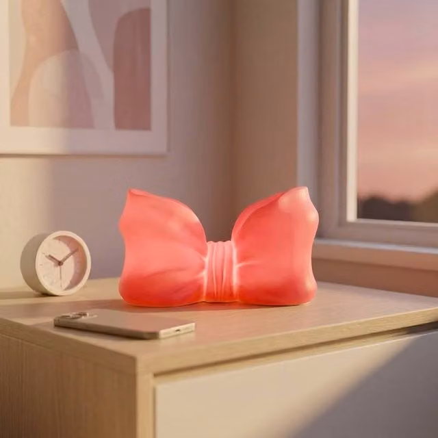 Garden Greatness Pink and Multicolour Bow Shaped Novelty USB Lamp