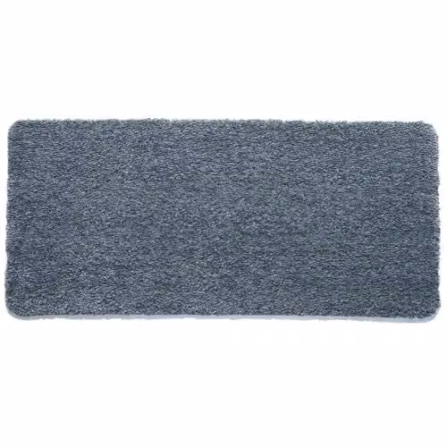 My Lux Blue Hand-Tufted Polypropylene Shaggy Rug, Stain-Resistant, Washable and Non-Slip, W/D/H: 67 x 150 x 3 cm