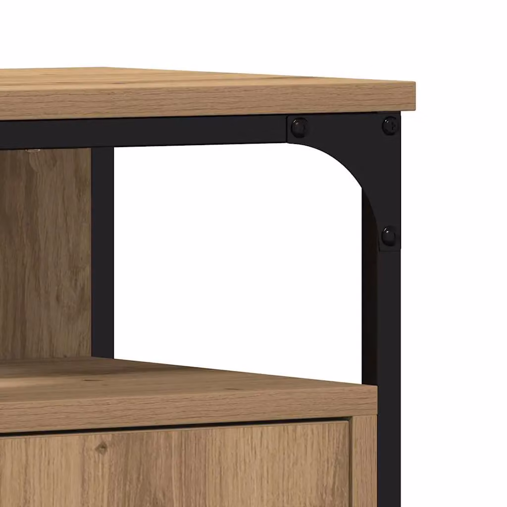 Berkfield Home Artisan Oak Bathroom Sink Cabinet in Brown, W/D/H: 60 x 30 x 60 cm – 5