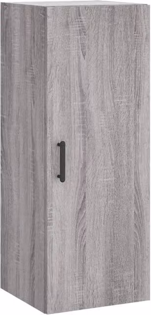 Berkfield Home Wall Mounted Cabinet in Grey Sonoma, W: 34.5 cm, D: 34 cm, H: 90 cm – 1