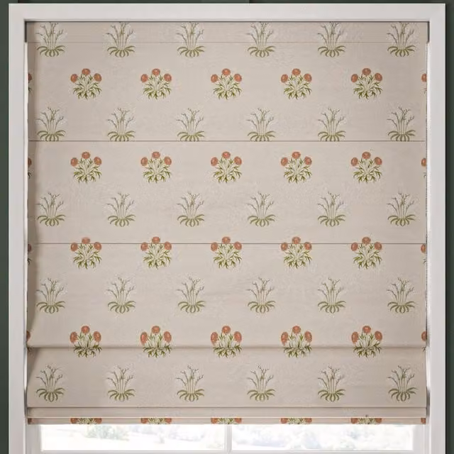 William Morris At Home Made to Measure Blackout Roman Blind in Nettle Floral Design