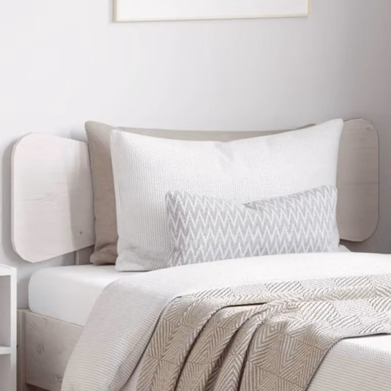 Berkfield Home White Solid Pine Wood Headboard