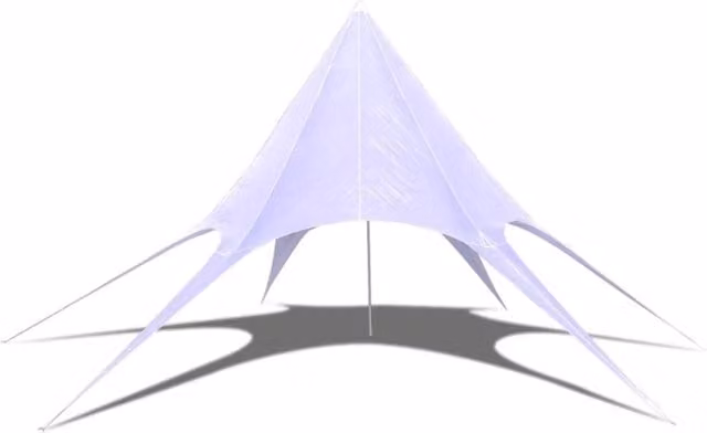 Berkfield Home Hexagon Star Garden Pavilion Gazebo in White