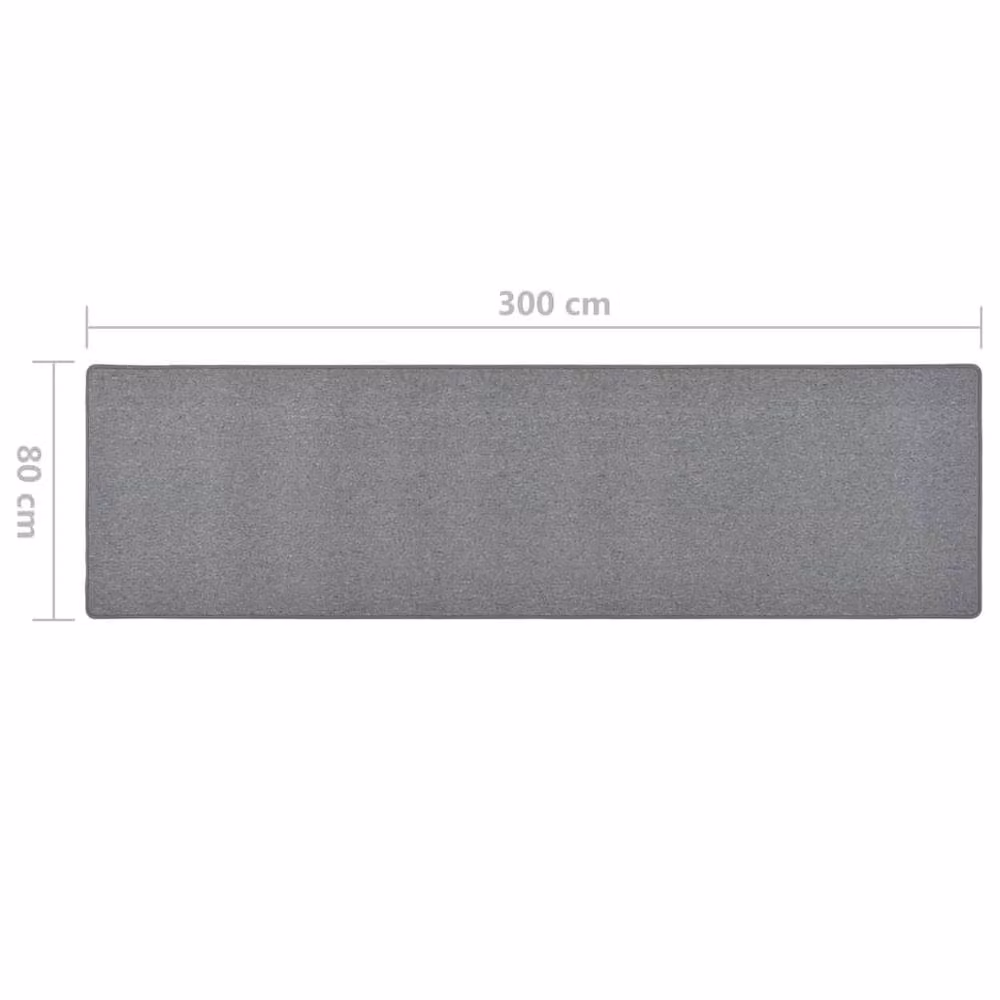Berkfield Home Elegant Carpet Runner in Dark Grey, W/D/H: 80 x 300 cm – 4