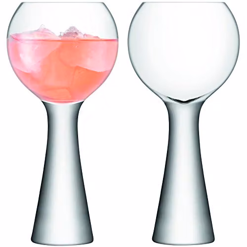 LSA International Moya Wine Balloon Glass, Set of 2, Transparent, 550 ml