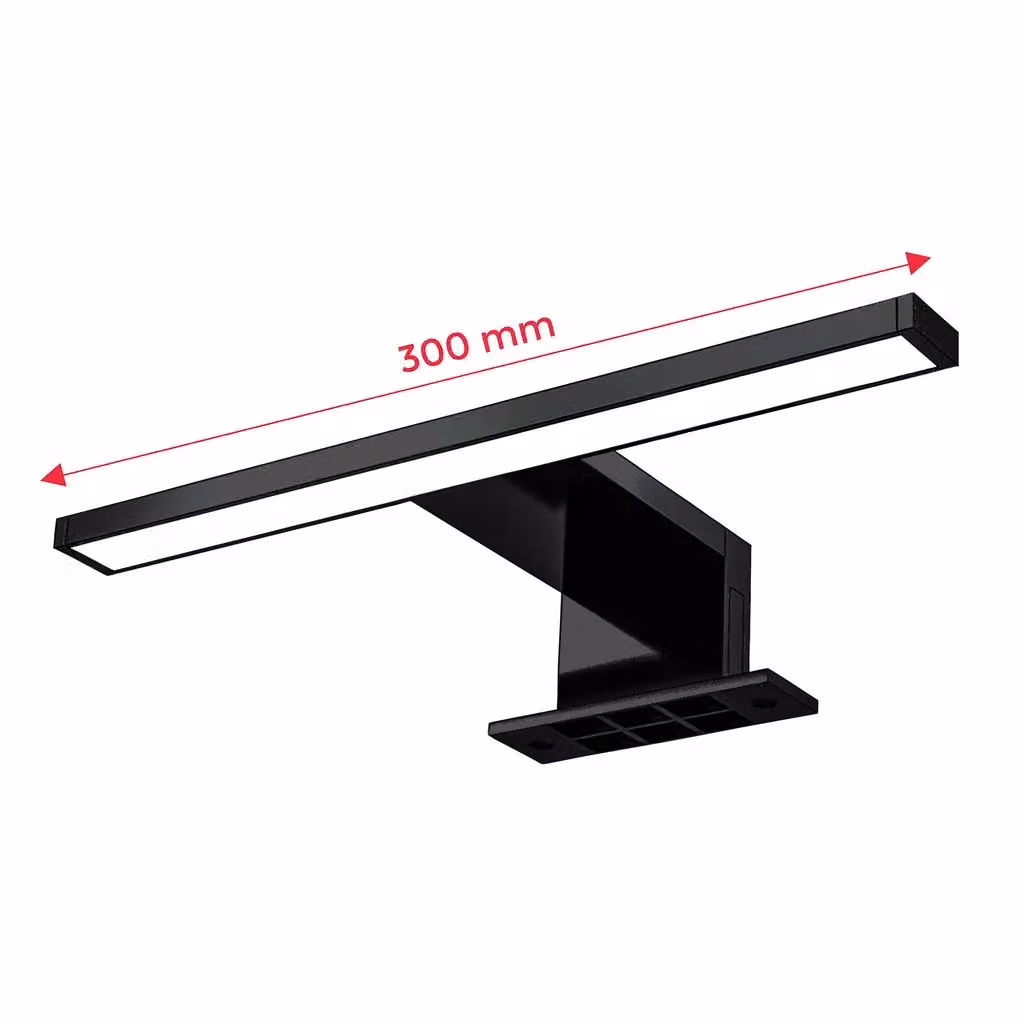 B.K.Licht Black 5W LED Vanity Mirror Light with Neutral White 4000K Illumination and IP44 Rating – 3