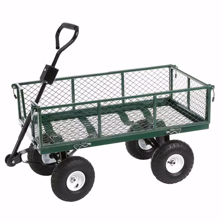 SPETLEK Heavy Duty Steel Waterproof Festival Camping Cart in Green