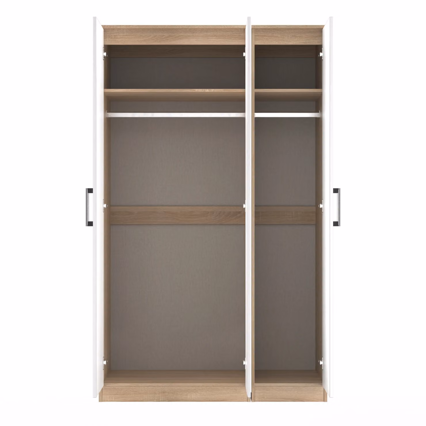 Ready Assembled 2 U Cornwall Triple Mirror Wardrobe in White – 3
