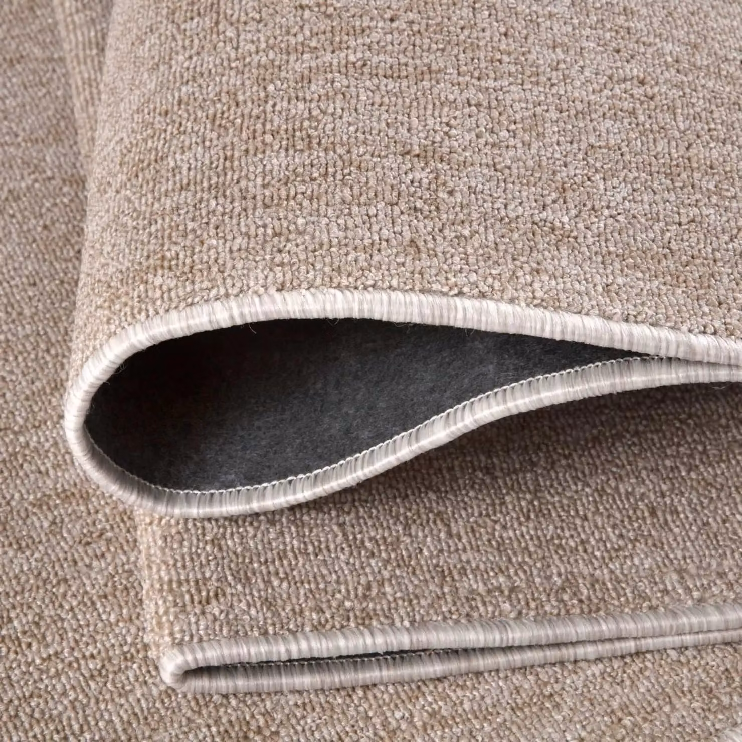 THE RUGS Flex Collection Modern Low Pile Area Rug in Beige, W: 80 cm, L: 150 cm – 2