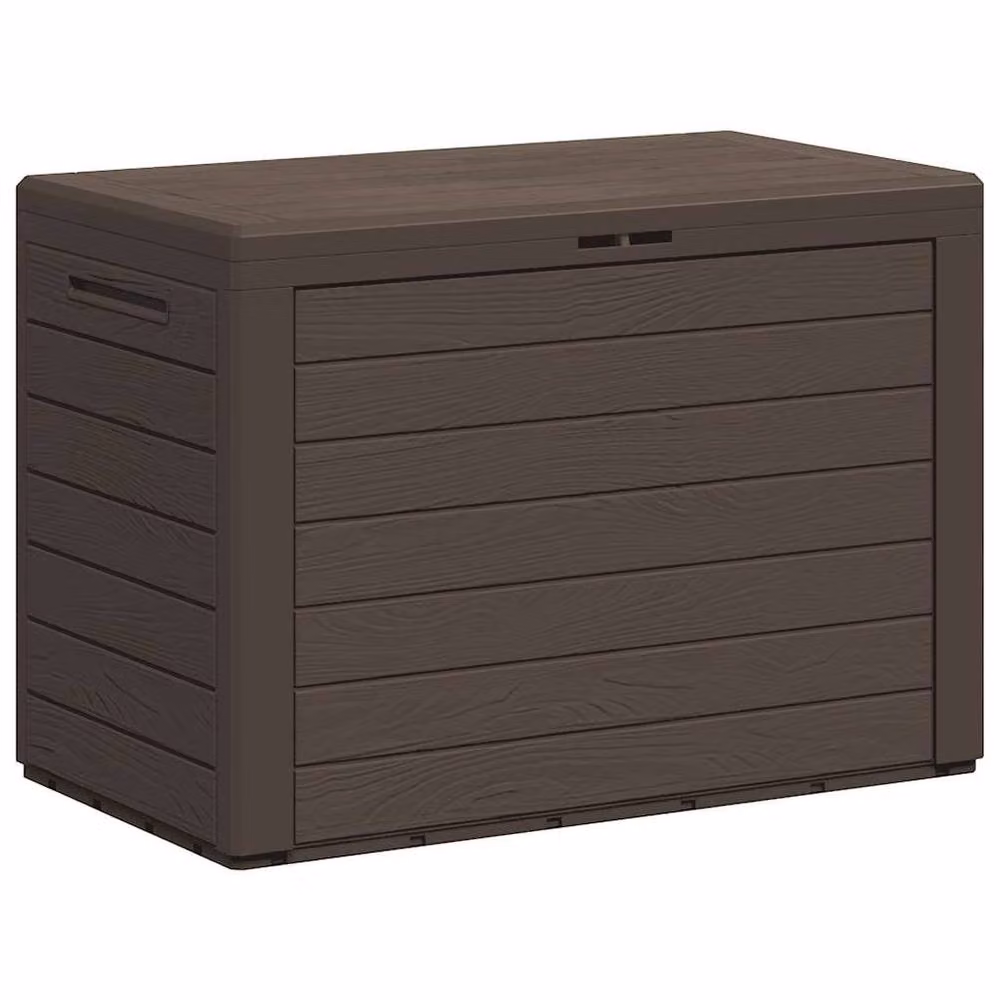 Berkfield Home Garden Storage Box in Brown, W: 78 cm, D: 44 cm, H: 55 cm – 2