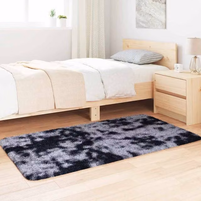 Berkfield Home NAVARRA Shaggy High Pile Rug, Grey, W: 80 cm, D: 150 cm