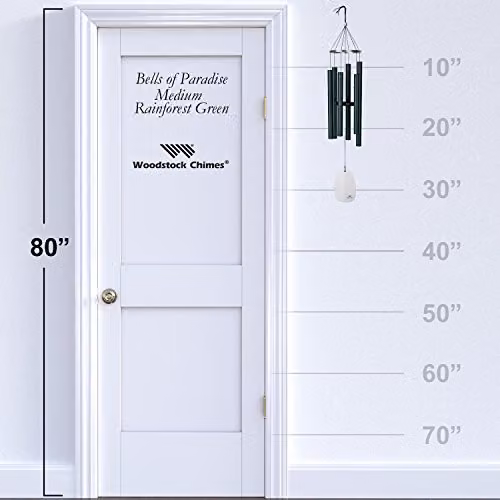 Woodstock Chimes Bells of Paradise Windchime in Rainforest Green – 3