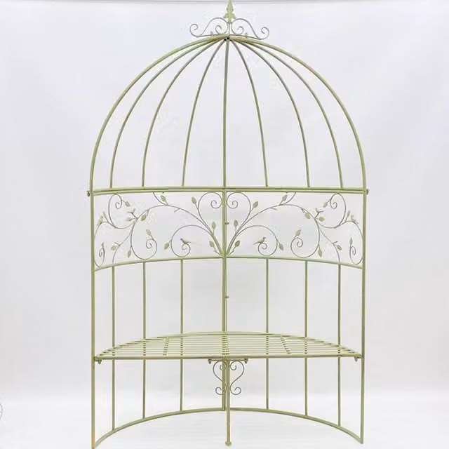 Minster Garden Arbour Bench in Matt Green, W/D/H: 138 x 59 x 217 cm