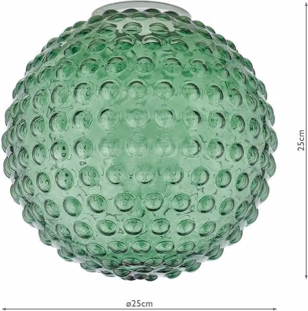 Dar HOB8824 Green Glass Sphere with Reducer Ring