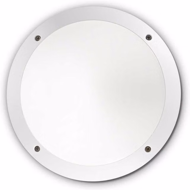 Netlighting Lucia LED 1 Light White Outdoor Flush Ceiling and Wall Light with E27 Socket, IP66 Rated