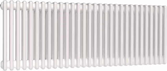 Lux Heat White Horizontal 4 Column Traditional Steel Radiator, H: 50 cm, W: 137 cm