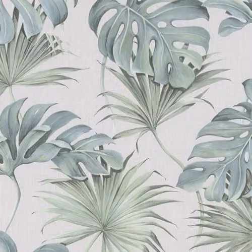 Galerie Industrial Effects Floral Wallpaper in Grey and Green