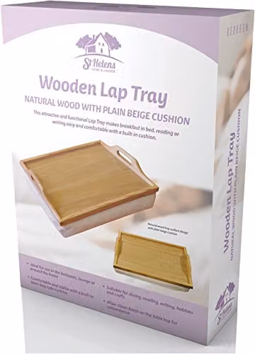 Aidapt Lap Tray with Bean Bag Cushion in Beige and Brown, W/D/H: 40.0 x 30.0 x 10.0 cm – 4